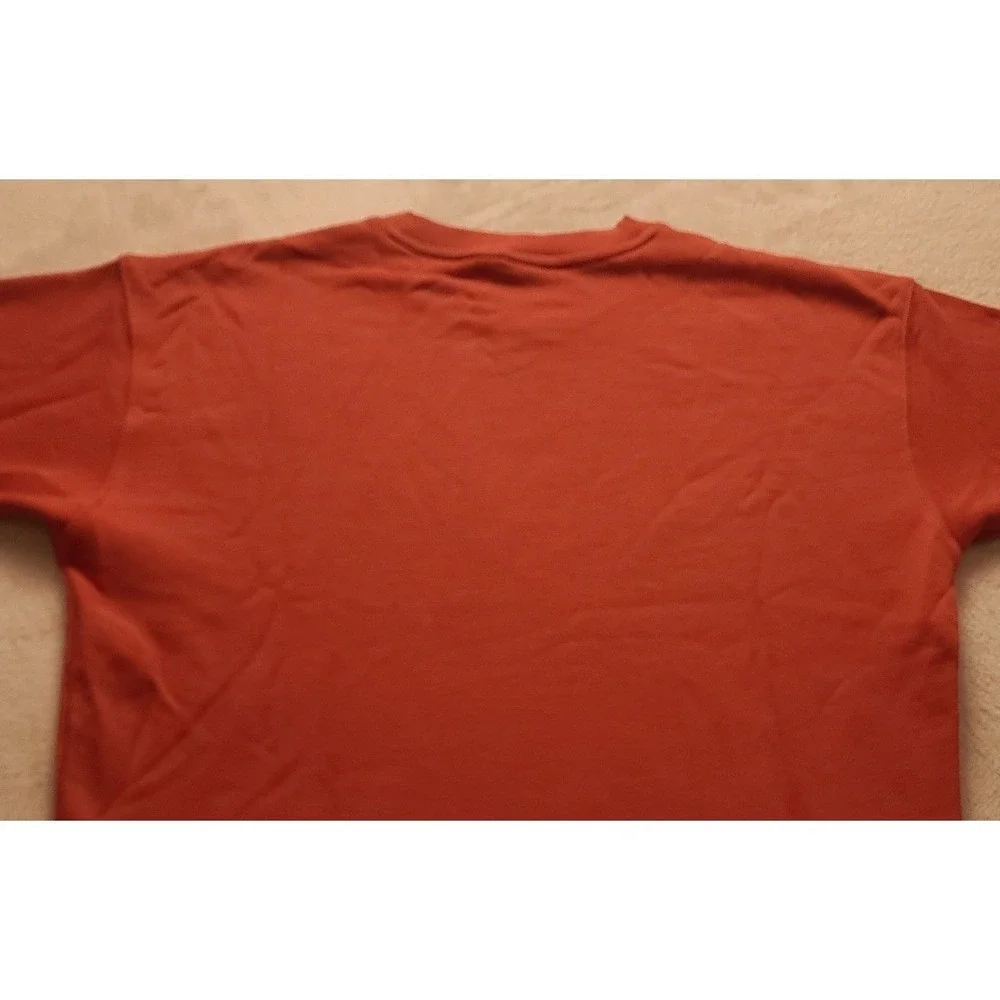Adidas Originals Trefoil Crewneck Sweatshirt Orange‎ White Logo Men's Medium